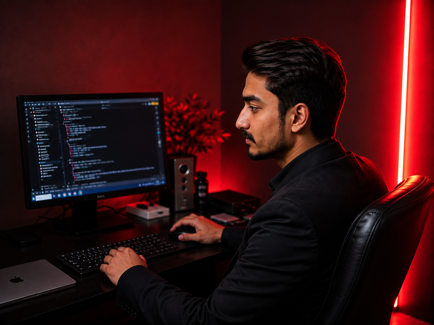 Haris working on ecommerce website development